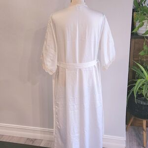 Victoria's Secret Gold Label Vintage Robe Size Small ILGWU USA White Cream Lace